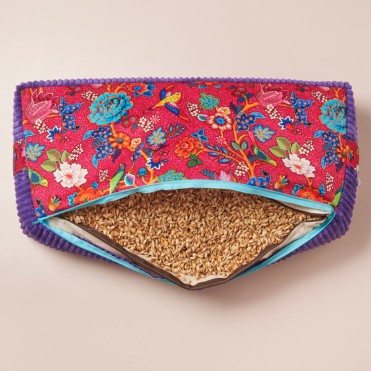 Bolster rectangulaire traversin de yoga orchidées noir