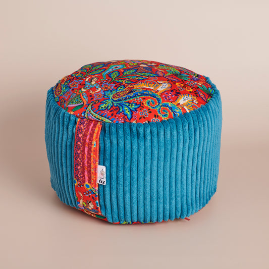 Rondo coussin de méditation haut bengale rouge