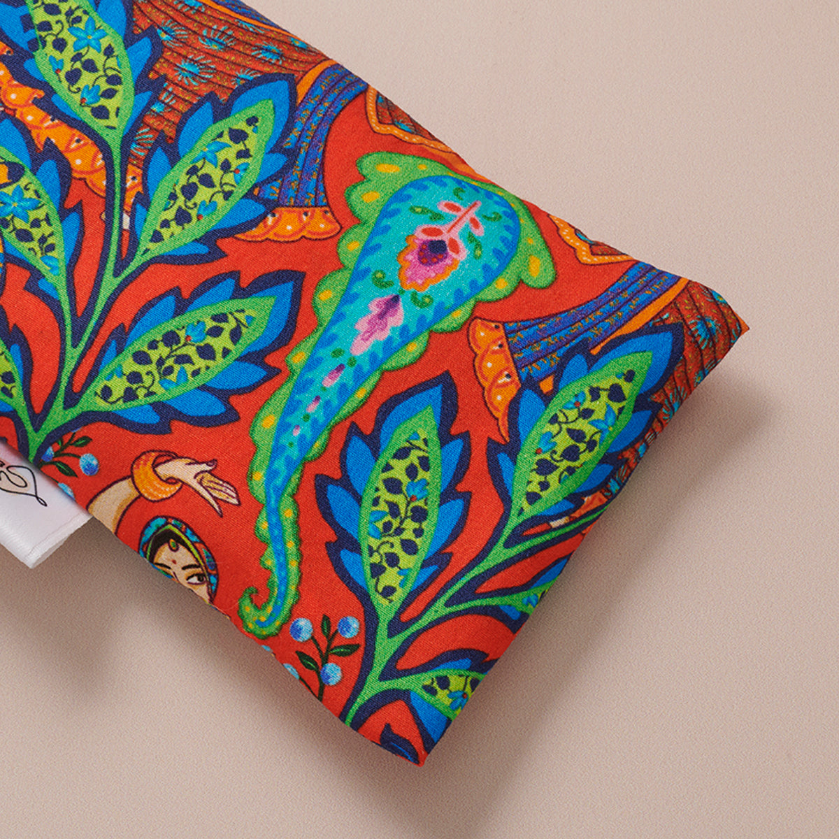 Eyes pillow coton bio (coussinet relaxant pour les yeux )                                    india bengale rouge