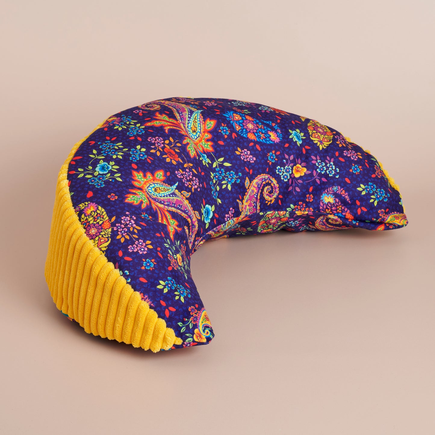 Zafu coussin de méditation demi lune nuit indienne