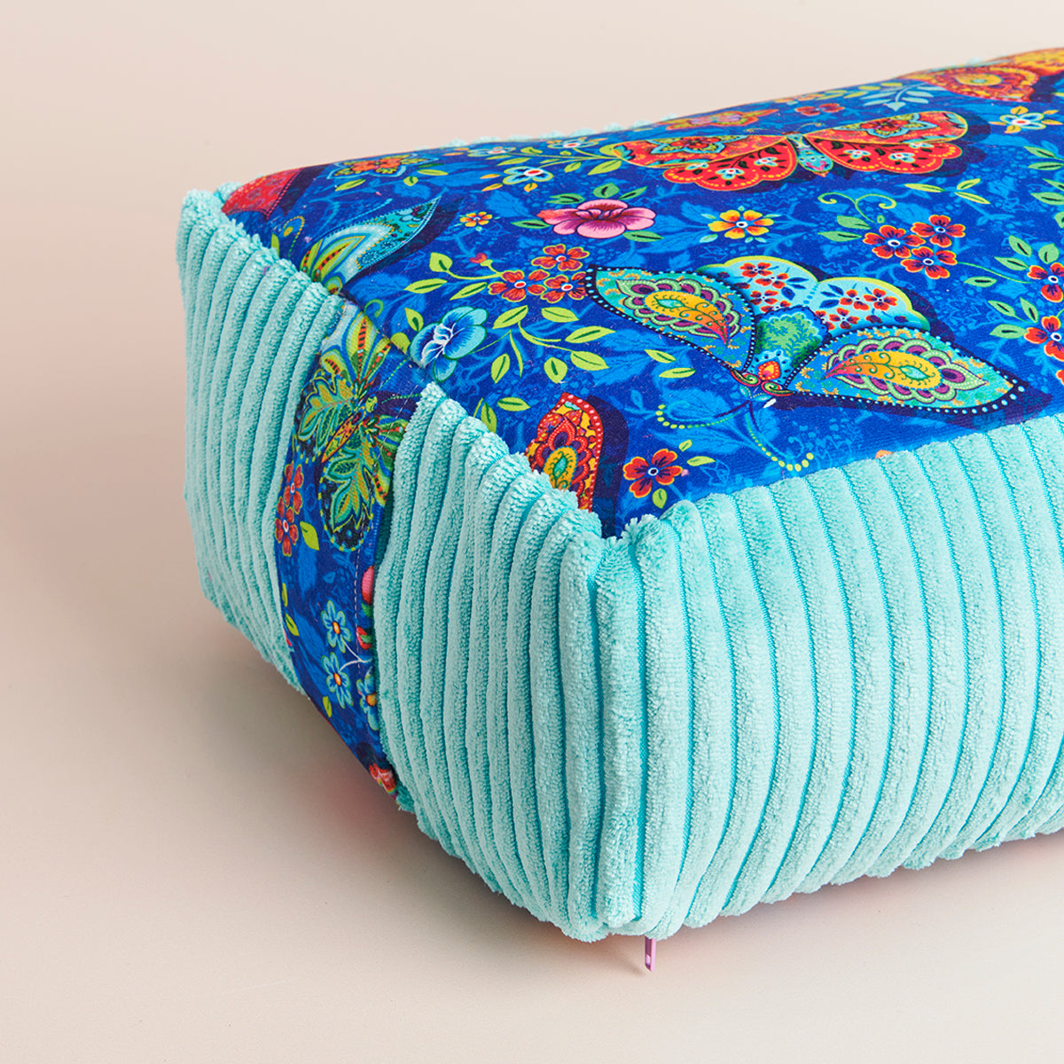 Bolster rectangulaire traversin de yoga papillons