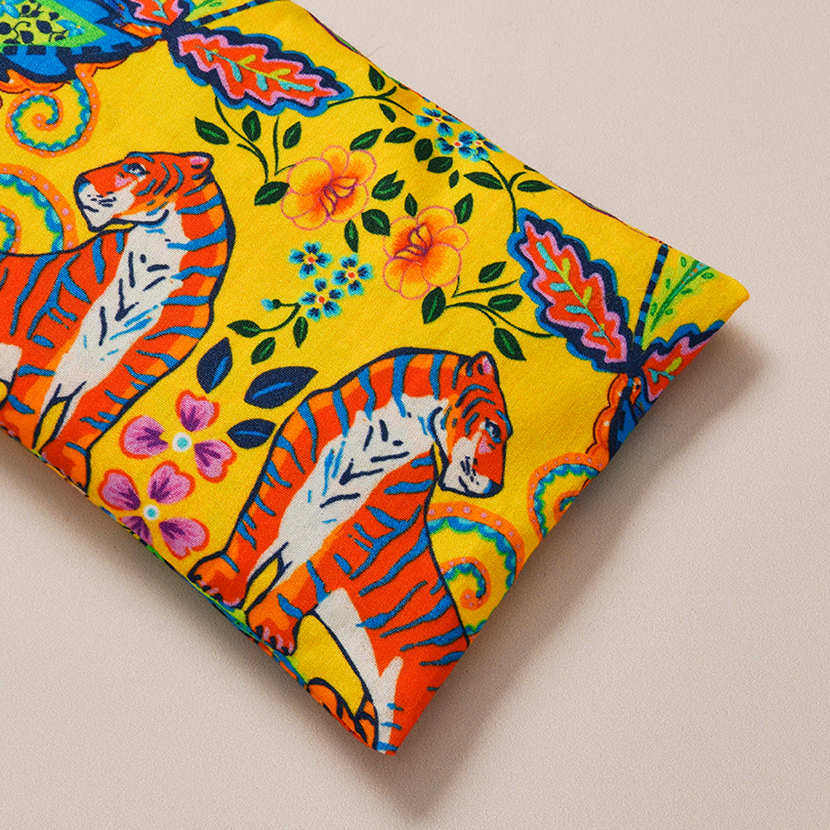 Eyes pillow coton bio(coussinet relaxant pour les yeux)                                   india bengale jaune citron