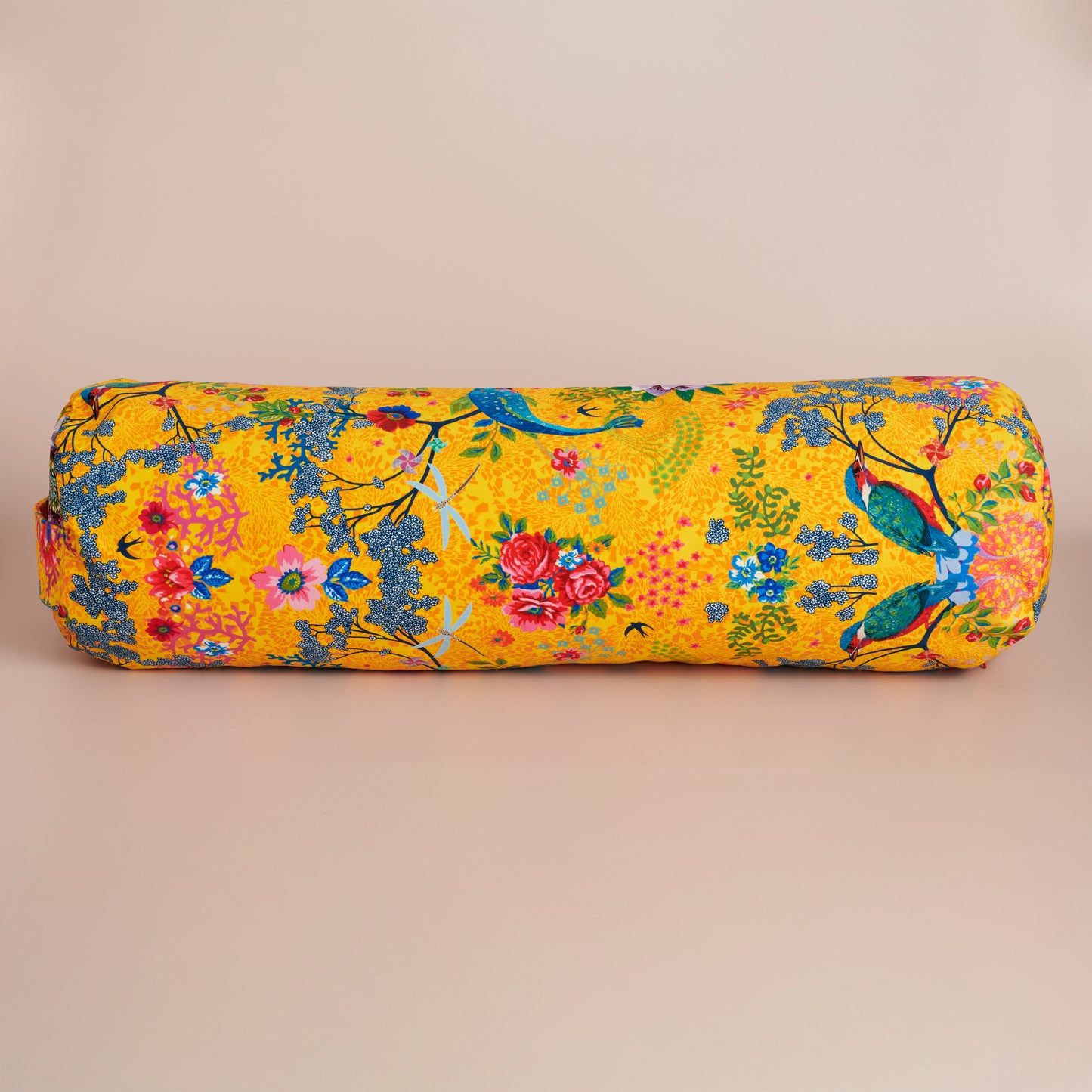 Bolster velours premium lotus jaune