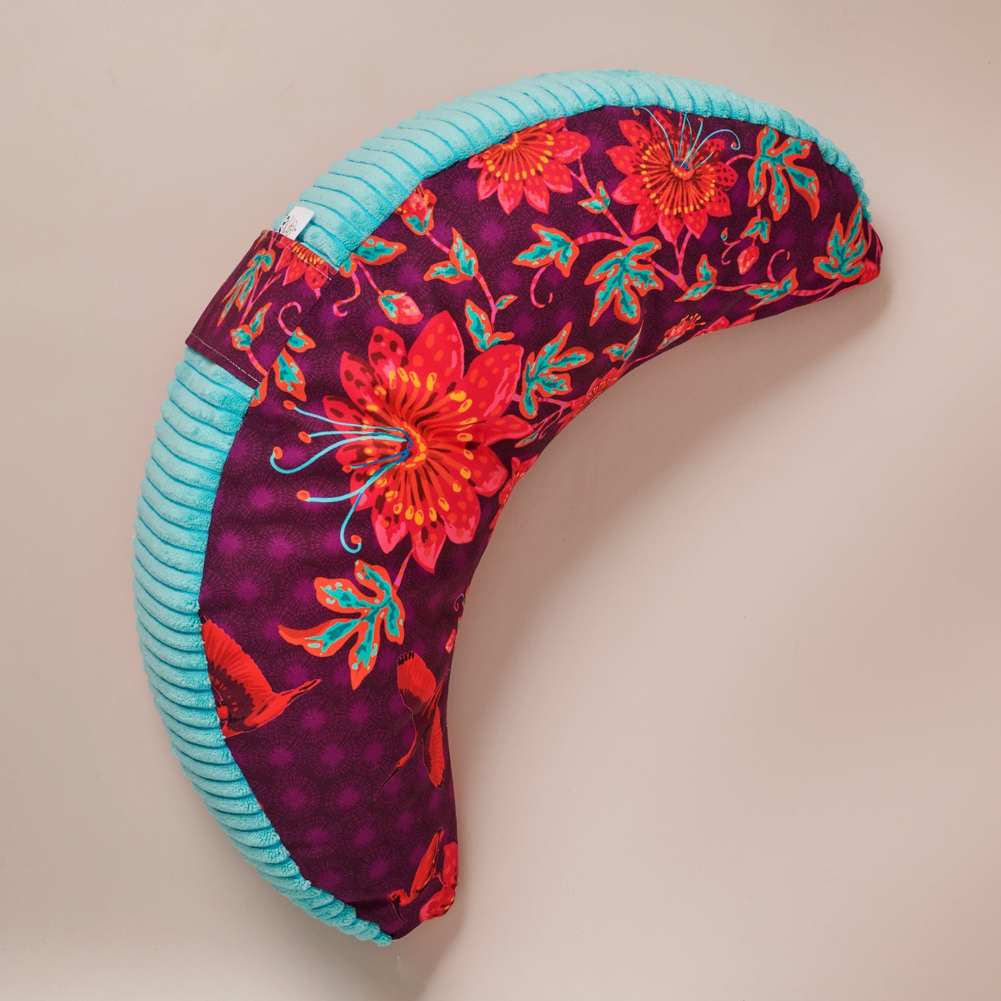 Zafu coussin de méditation demi lune ibis