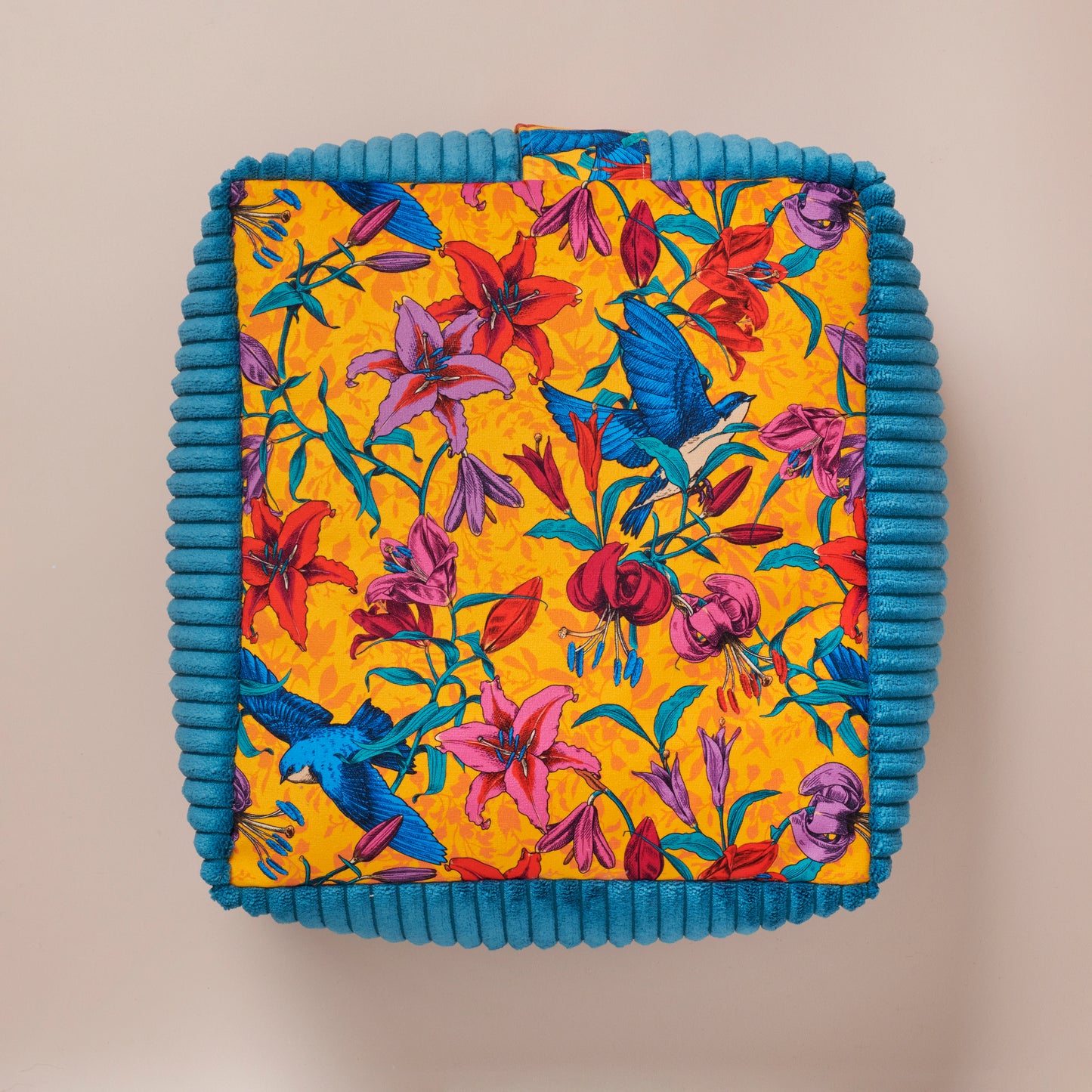 Coussin de méditation          mini zafu hirondelles