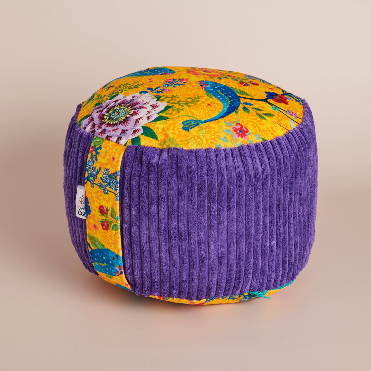 Rondo coussin de méditation haut lotus jaune